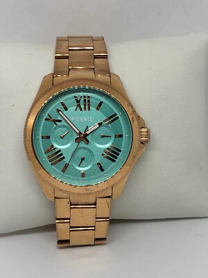 Fossil Cecile Rose Gold Mint Dial Watch Fossil cecil watch - Gem main image 2