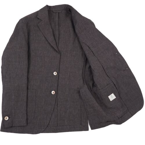 Luigi Borrelli Unlined Linen Suit with Drawstring Jogger Pants 40R (Eu 50) NWT - Picture 3 of 11