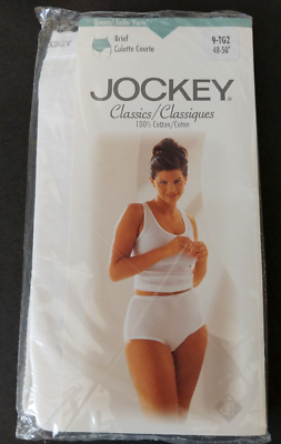 Jockey Classics Women's Vintage Queen Brief White Cotton Panties