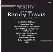 Karaoke Backstage CD G Randy Travis 5917 No Place Like Home,I Told You So,1982 