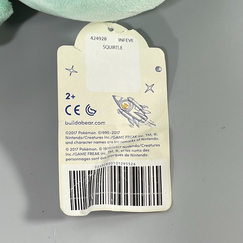 Build A Bear Pokemon Squirtle 14" Plush With Tag BAB Workshop Nintendo No Sound - Picture 7 of 24