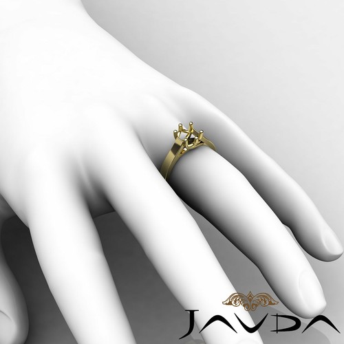4.5g. Classic 6 Prong Cathedral Solitaire Trellis Set Engagement Ring Semi Mount - Picture 30 of 30