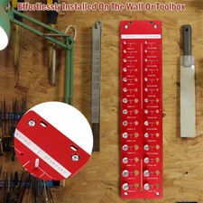 28 Holes Inch & Metric Screw Nut And Bolt Thread Checker Thread Identifier Gauge