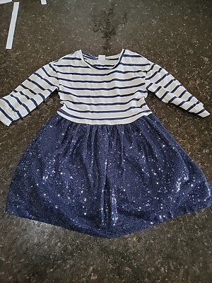Gap Christmas Holiday Party Sequin Dress, Navy Blue, Girl Size S | eBay