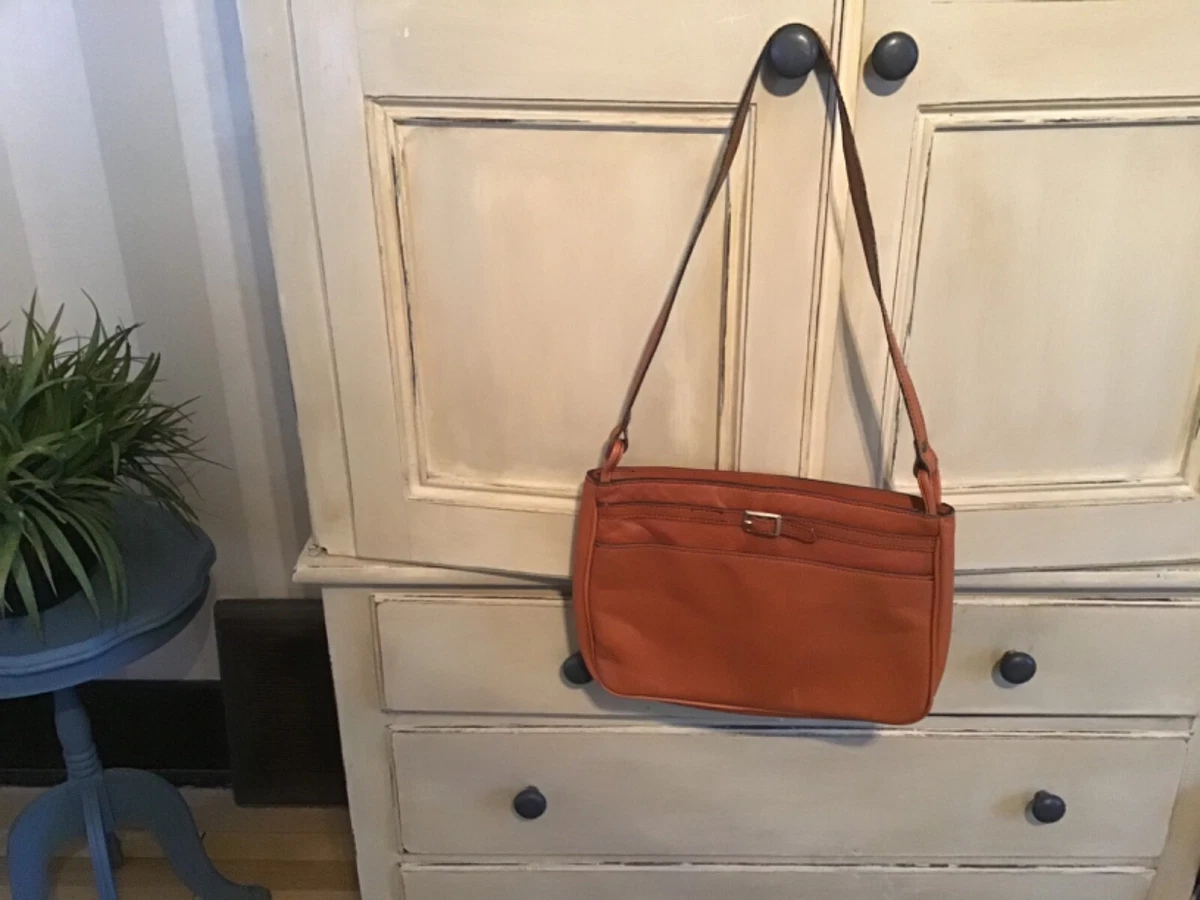 Vintage brown leather hand tooled structured shoulder bag with flowers and  horn | eBay