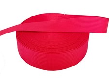 MONIDOOR 1 Inch Nylon Webbing 6 Yards Durable Flat 216 inches x 1 inch, Red