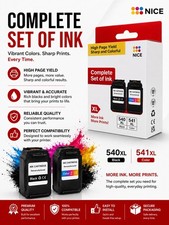 540XL 541XL Twin Pack Compatible for Canon 540 and 541 Ink Cartridges, Printer