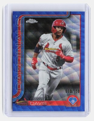 Chase Davis 2025 Topps Pro Debut #PDC-154 Chrome Blue Wave Refractor /150