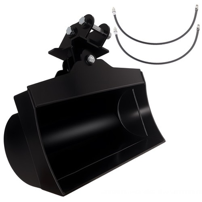 #ad 31.5quot; 800mm Hydraulic Tilt Flat Tooth Excavator Bucket Mini Excavator Attachment $287.00