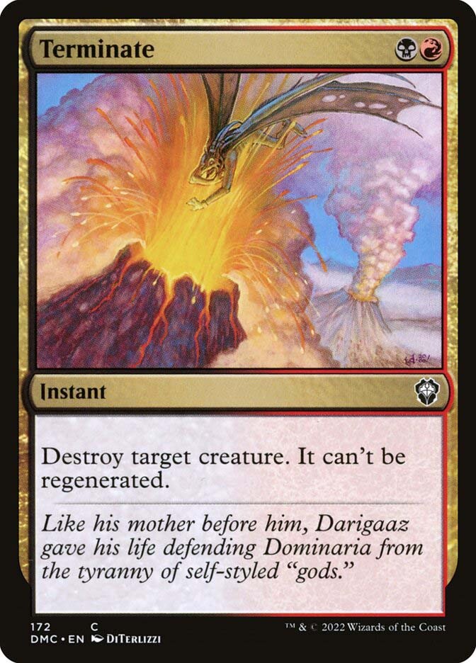 MTG Terminate  - Dominaria United Commander #172
