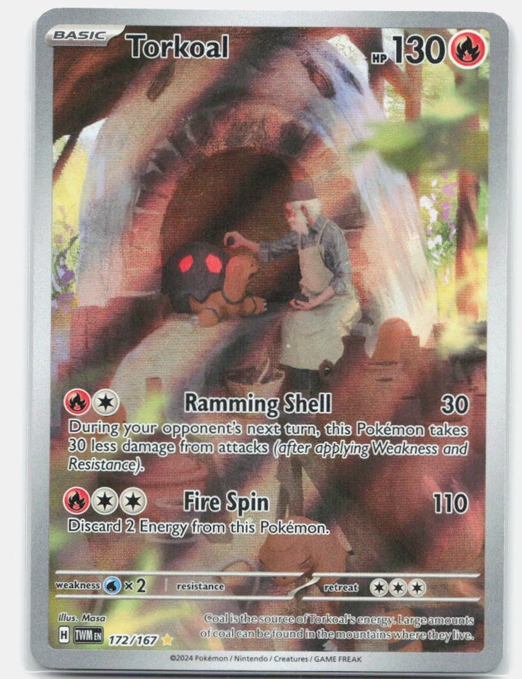 Torkoal Illustration Rare SV06: Twilight Masquerade 172/167 NM - Image 1 of 2