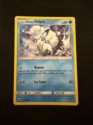 Alolan Vulpix 21/145 Common Guardians Rising Pokemon Near Mint