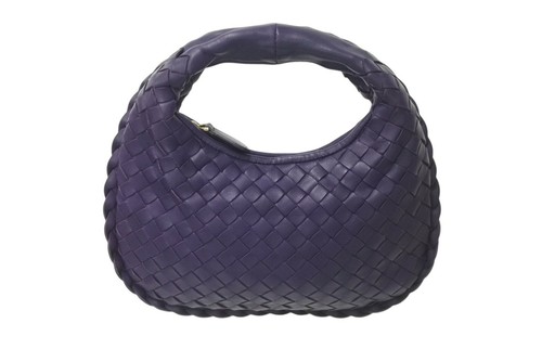 Bottega Veneta Intrecciato Purple Woven Leather Mini Shoulder Pouchette Women 99