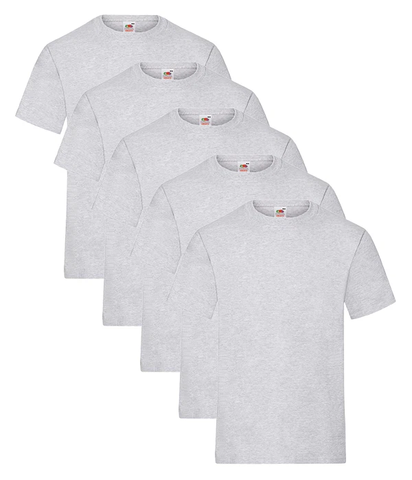 Fruit Of The Loom 61212 Men's Heavy Cotton Plain T-Shirts 5 pack
Opens in a new window or tab