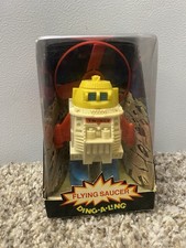 Ding-A-Ling Flying Saucer Twirly 1971 Topper Toys Sealed in Box Hong Kong Rare
