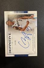2019-20 Panini National Treasures - Definitive Ink Caron Butler #DI-CBT /49 (AU)