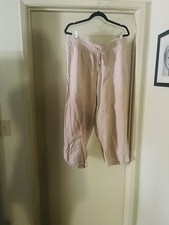 Tommy Hilfiger Beige Linen Blend Casual Pants...