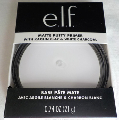 e.l.f. ELF Matte Putty Primer Universal Sheer 85911 Kaolin & White Charcoal NIB!