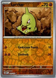Larvitar 105/197 Obsidian Flames Reverse Holo