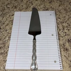 Country Manor Sterling Towle cake knife 11”,  tapering stainless blade, EUC