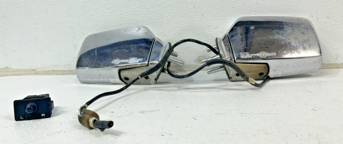 1986-1997 Nissan Hardbody power chrome side view door mirror pair