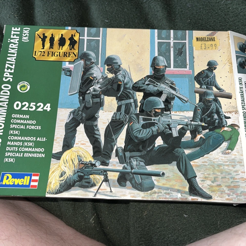 Vintage Revell 02524 German Commando Special Forces KSK 1;72 Plastic Figures NEW - Image 3 of 3