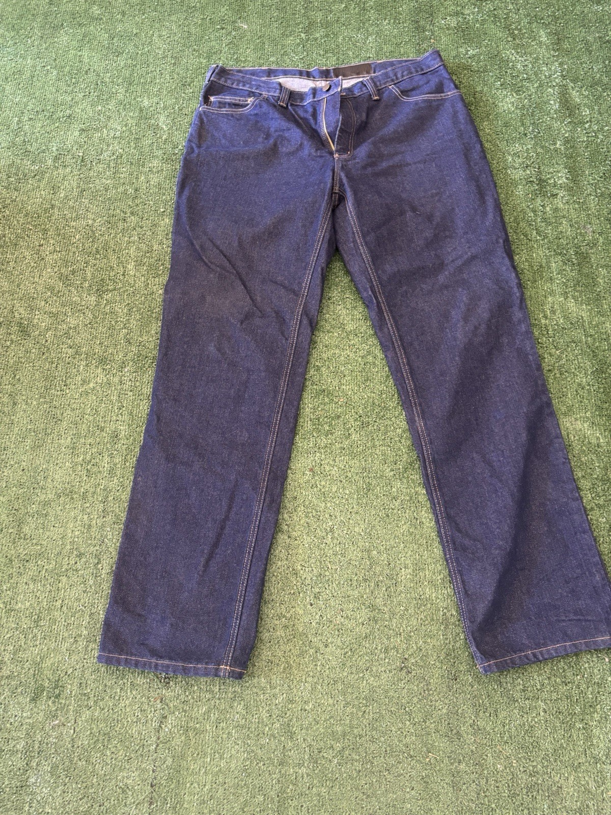 Carhartt FR Flame Resistant Jeans Men 38x34 Blue Cotton NFPA 2112 Workwear