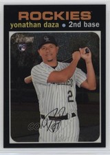 2020 Topps Heritage High Number Chrome 595/999 Yonathan Daza #THC-705 19wd
