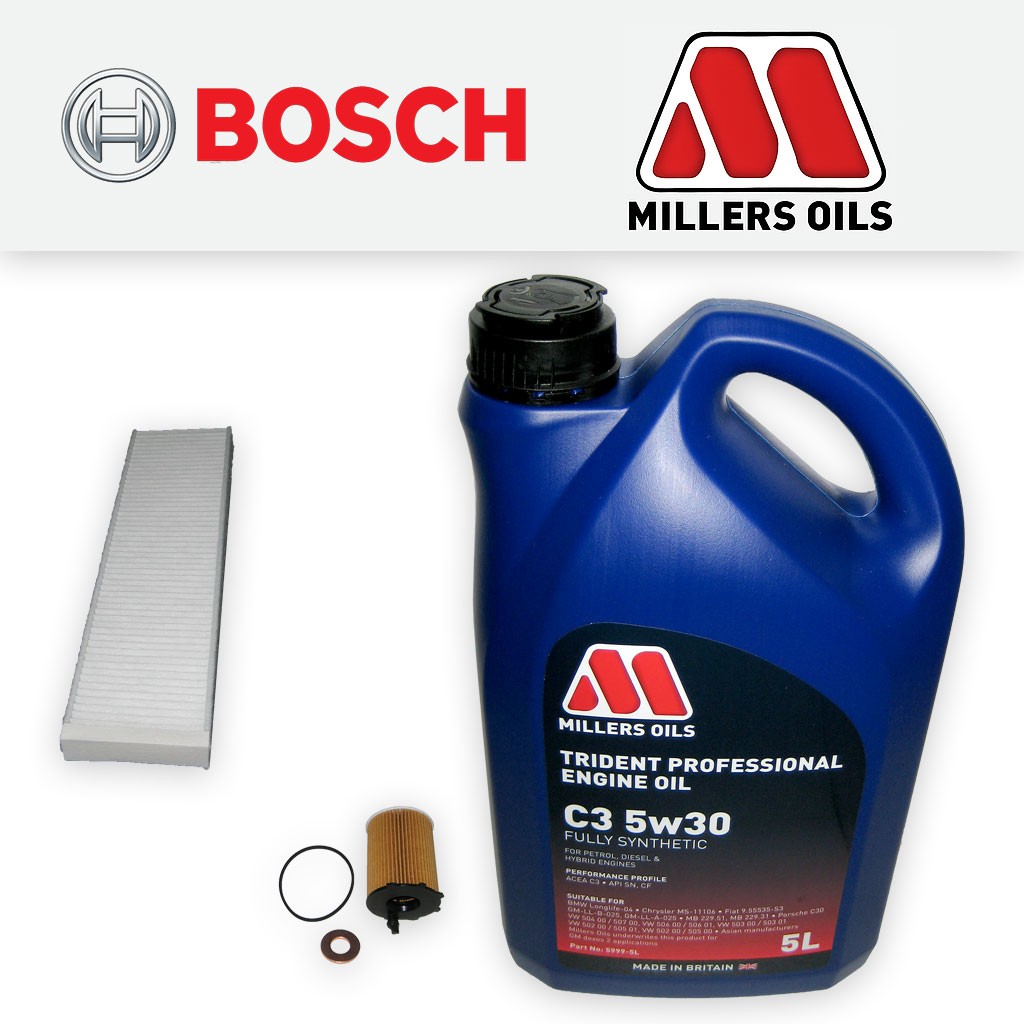 SERVICE KIT MINI ONE CLUBMAN COOPER D R55 R56 OIL CABIN FILTERS +OIL (2007-2010)