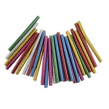 Colored Glitter Hot Glue 30pcs 7x100mm for DIY Craft and Small Scale Assembly 0.25 per stick