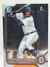 2022 BOWMAN CHROME 1ST RC ROBERTO CAMPOS TIGERS FIRST ROOKIE CARD BCP-14