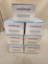 7 BOXES SAFE N SIMPLE PERI-STOMA CLEANSER/ADHESIVE REMOVER WIPES 350 WIPES