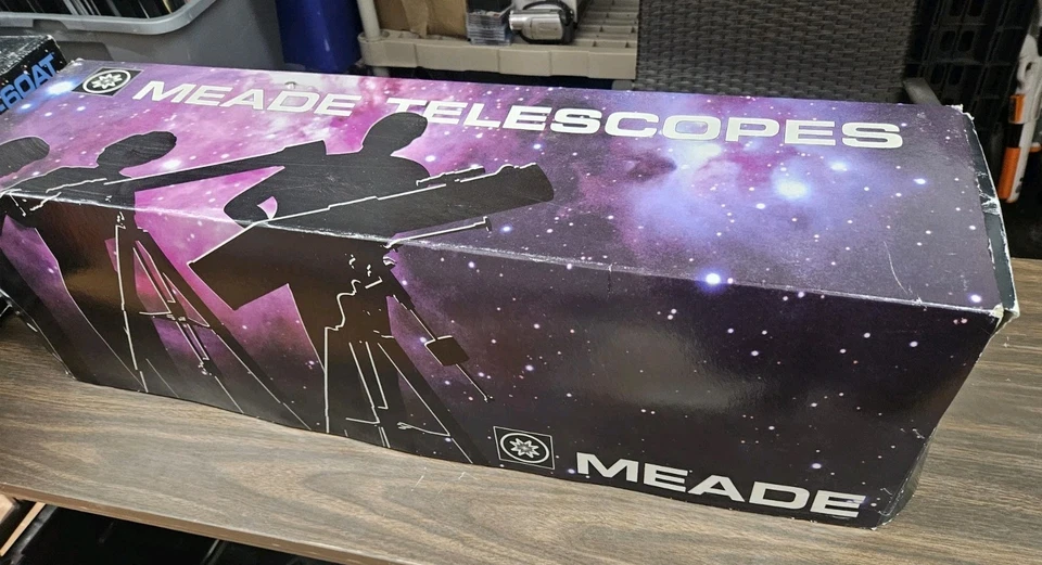 MEADE d=50mm F=600mm Altazimuth Refracting Telescope w/ tripod + Box / Software - Image 3 of 4