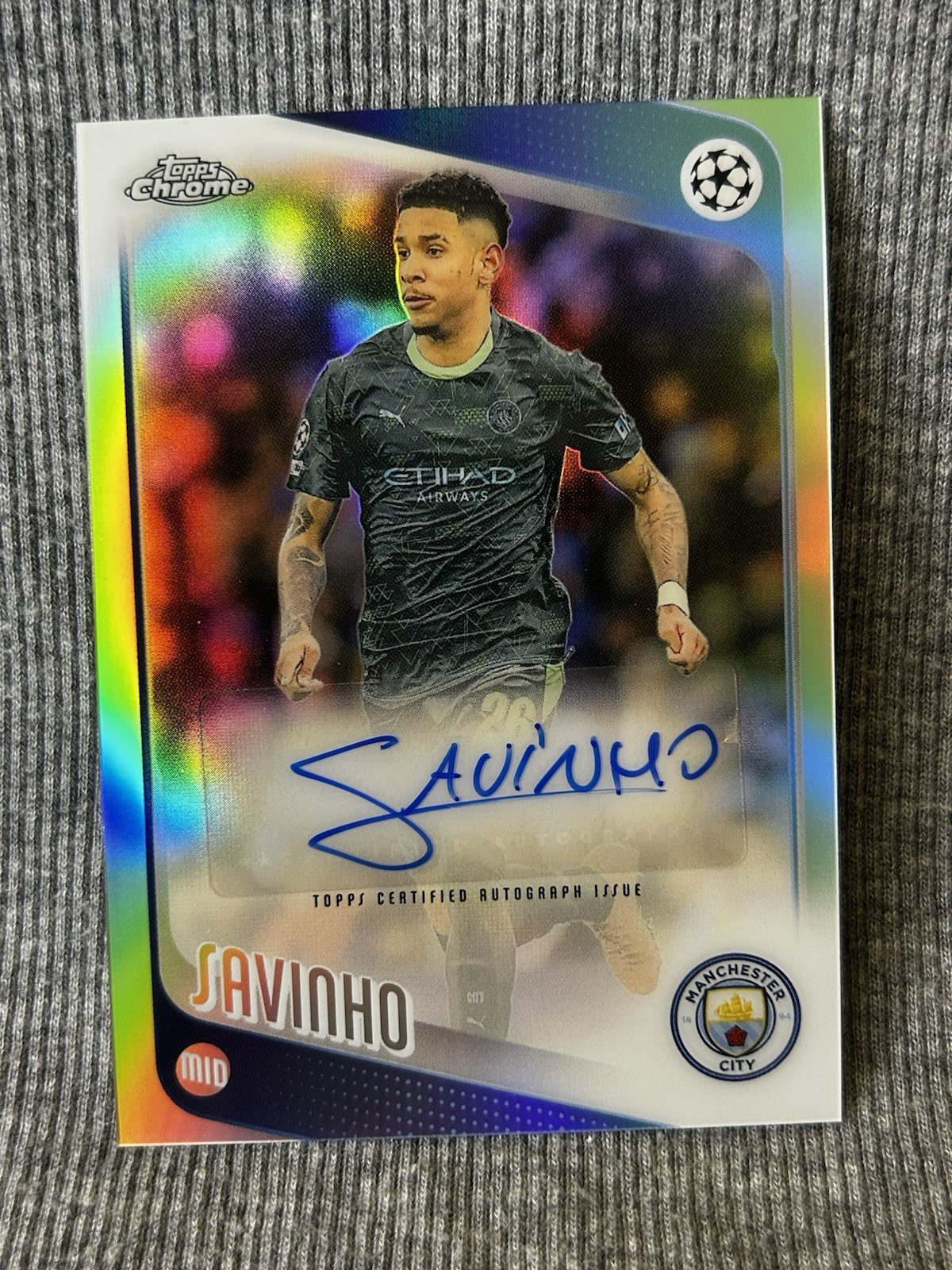 2025-26 Topps Uefa Club Competitions - Autographs Savinho #BA-SV (AU) LMA1