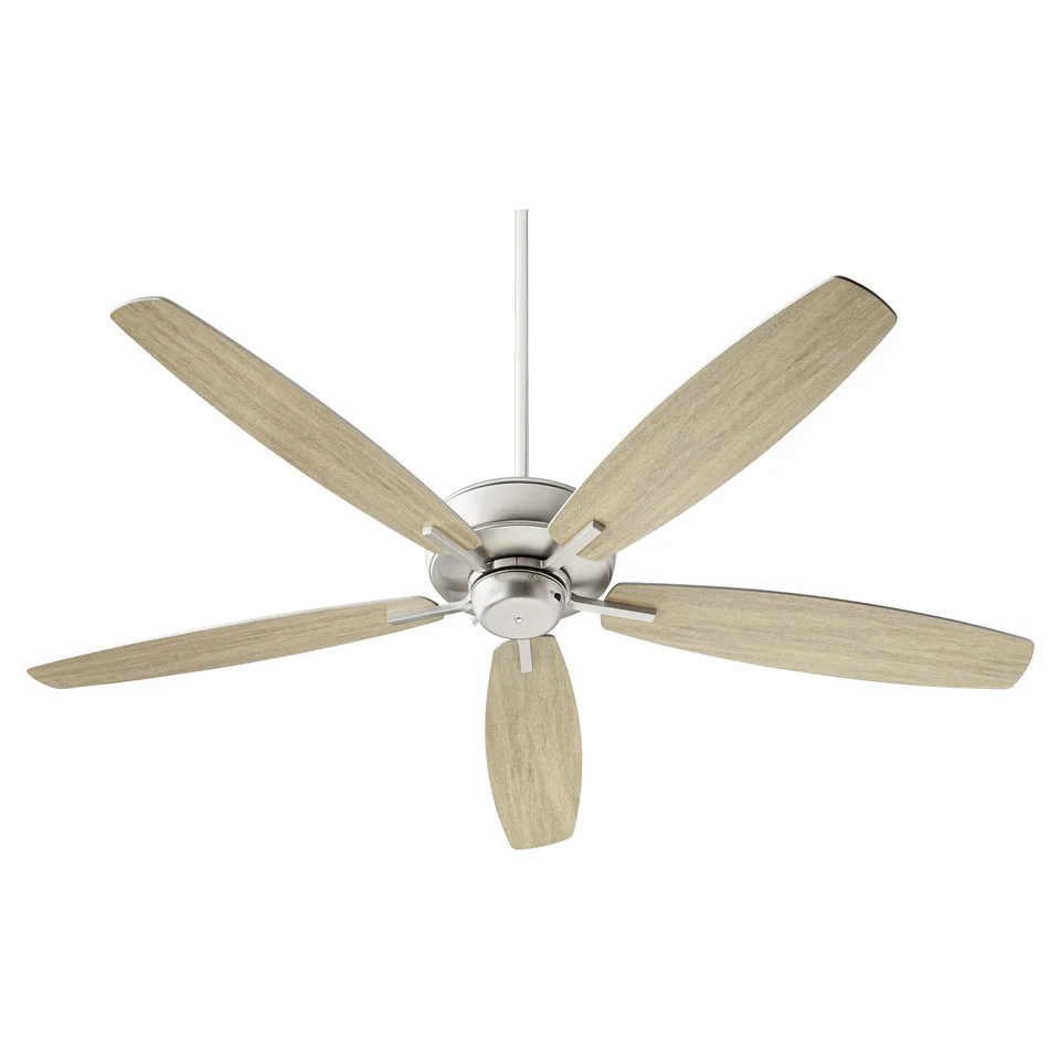 Quorum Breeze 60" Indoor Ceiling Fan in Satin Nickel - Image 2 of 4
