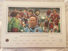 Aston Villa 81 League Winners Canvas No1 of 50