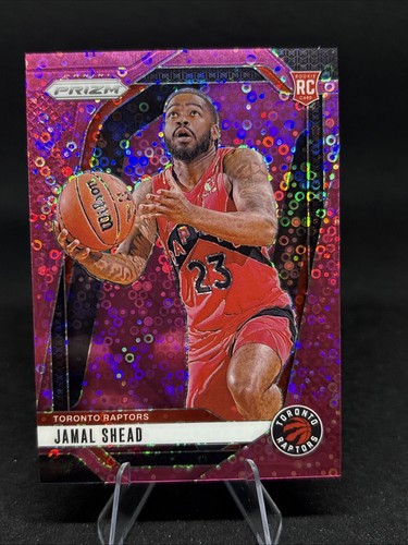PRIZM PINK DISCO PRIZM ROOKIE #241 JAMAL SHEAD RC /50 TORONTO RAPTORS - Picture 1 of 11