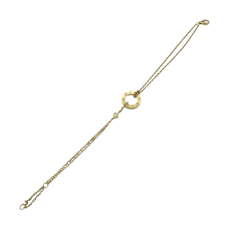 Pulsera CARTIER 2 Diamantes Amor Oro Amarillo 18K B6063600 Foto 3 de 4