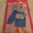 VTG Mattel Barbie Sparkle Pretty Fashions Blazer Scarf Glitter Heels Skirt 1993
