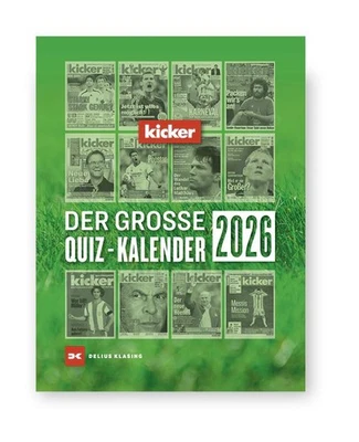 DELIUS KLASING VLG GMBH Der große kicker Quiz-Kalender 2026