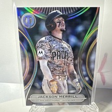 JACKSON MERRILL 2025 TOPPS TRIBUTE BASEBALL #75 HOLO FOIL BASE CARD SD PADRES