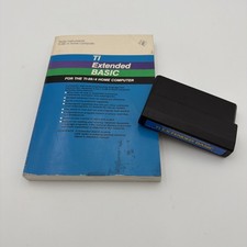 TI-99/4A Extended BASIC PHM 3026 Cartridge w/ Manual Tested