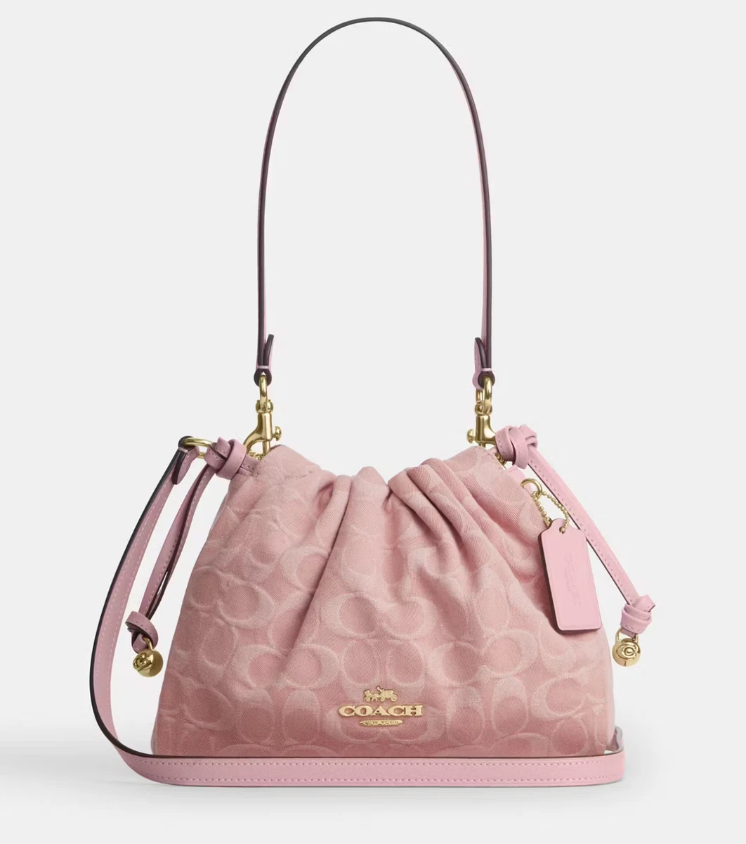 Coach Drawstring Denim Exterior Bags & Handbags for Women for sale