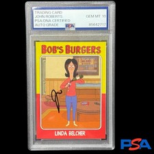 John Roberts 2017 Bob’s Burgers Linda Belcher Auto PSA 10 Autograph 
