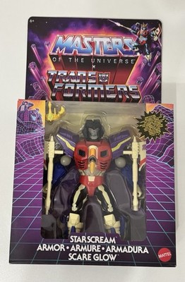 Masters of the Universe x Transformers Starscream Armor Scare Glow OVP Neu