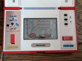 NINTENDO GAME & And Watch Mickey & Donald w/ BOX & Manual Booklet 1982 JAPAN