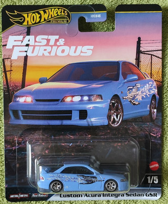 Hotwheels Premium, Custom Acura Integra Sedan GSR, Fast & Furious