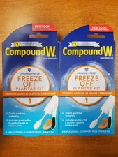 2 Pk CompoundW Freeze Off Plantar Kit 8 Applications ea (Exp 1/31/26) 0340-R1P4
