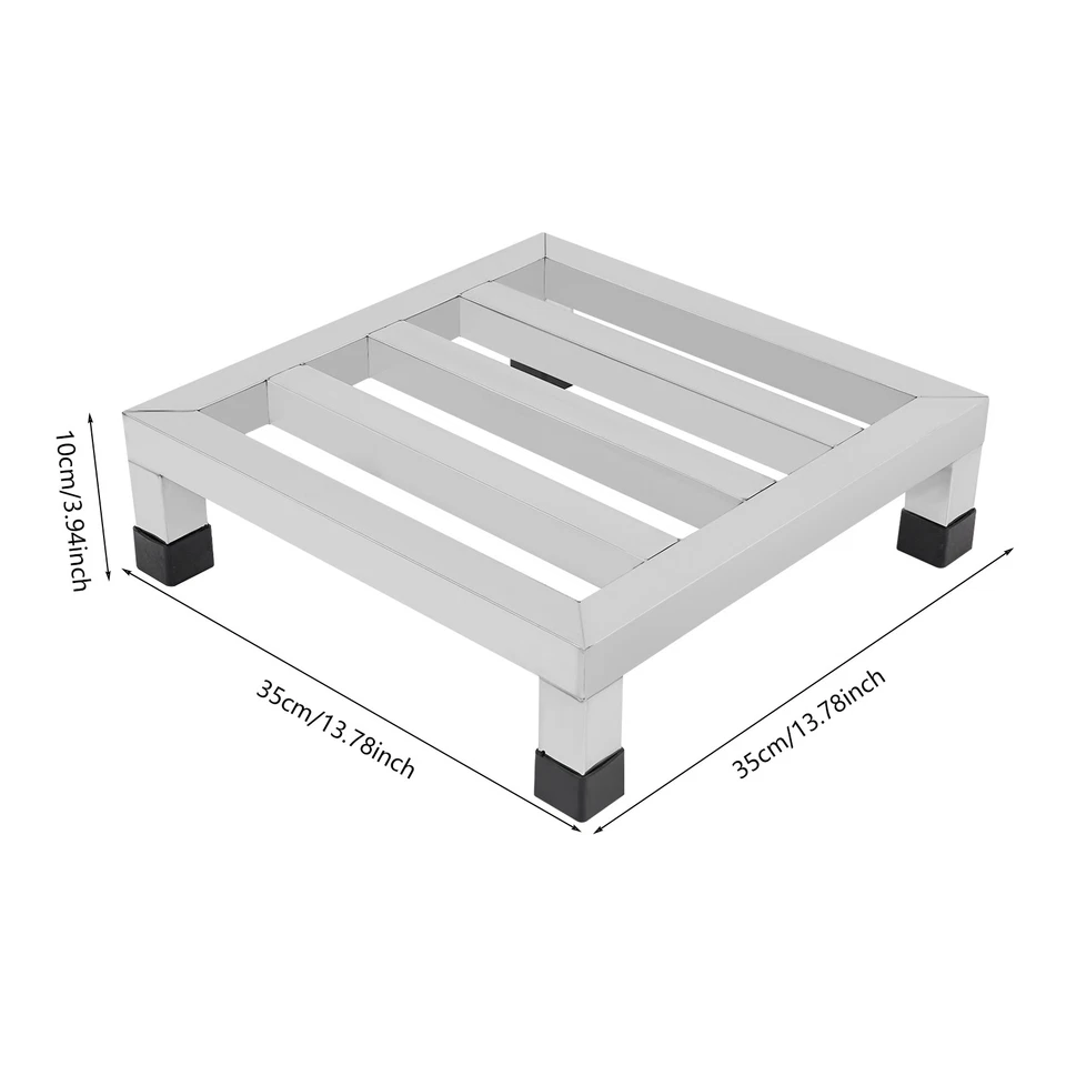 Estante de exhibición de plantas de acero inoxidable Dunnage de 3 piezas soporte de exhibición de flores Foto 4 de 4