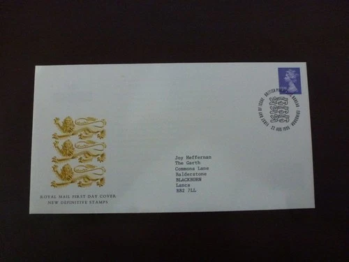 Gb definitive cover   August 1995 High value stamp